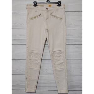 Anthropologie Pilcro and the letterpress Skinny Moto jean sz 28